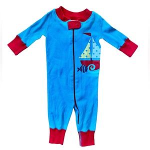 Hanna Andersson Baby Boy Footless Zip-up Onesie